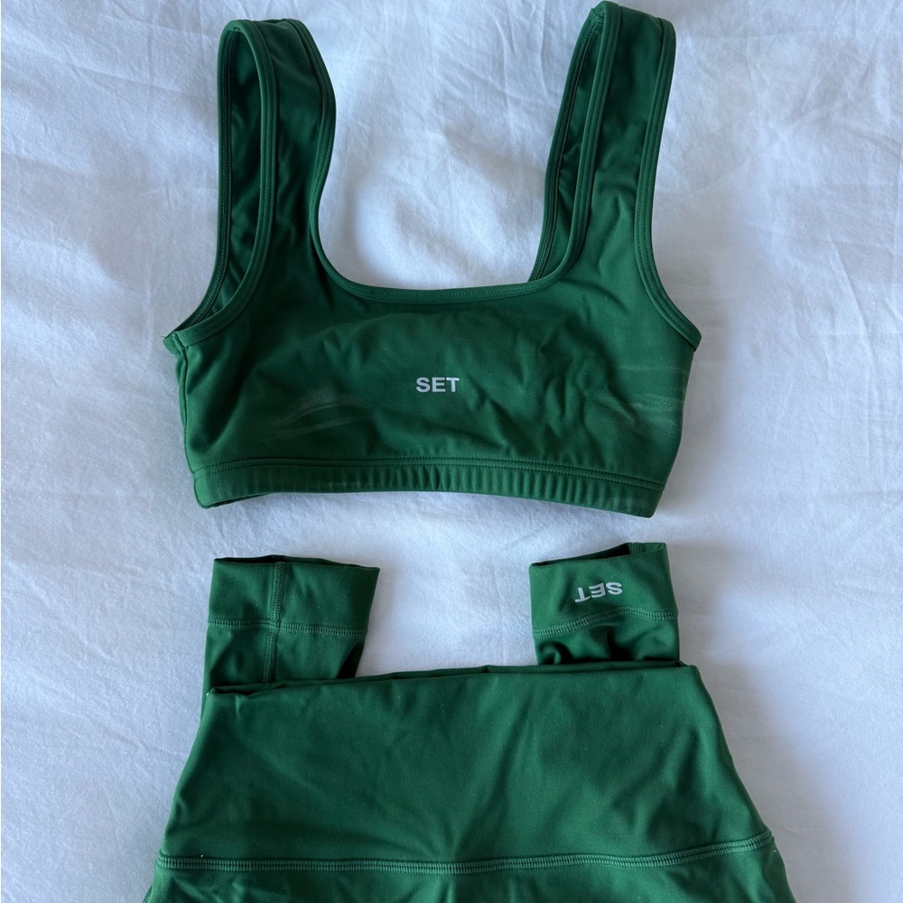 Set Active Matching Green Workout Set - Picture 3 of 5